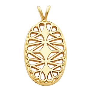 Oval Filigree Pendant