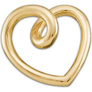 Gold Fashion Heart Pendant