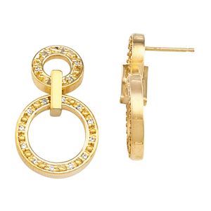 Circle & Scroll Design Earring Mounting 