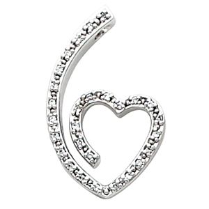 Heart Pendant Slide Mounting 