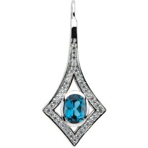 Earring Mounting for Oval Center