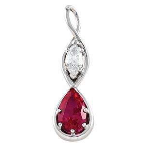 Pendant Mounting for Pear Shape Center