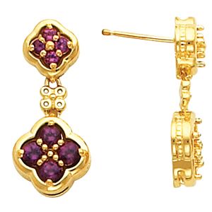 Earring Mounting for  Round Center
