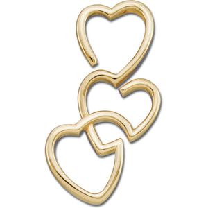Triple Heart Pendant Slide