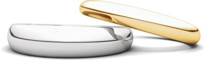 Half Round Tapered Wedding Bands
