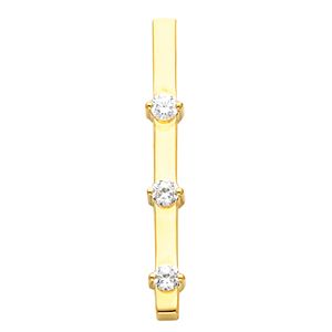 3-Stone Linear/Curvilinear Design Vertical Chain Slide Mounting