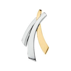 Two Tone Criss-Cross Design Chain Slide