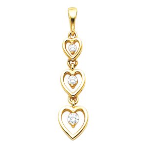 Heart Dangle Mounting (no bail)