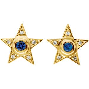 Earring Mounting for  Round Center