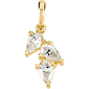 Pendant Mounting for Pear Shape Center