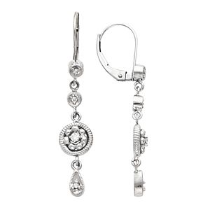Vintage Design Lever Back Earring  Mounting 