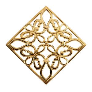 Square or Diamond - Shape Filigree Pendant