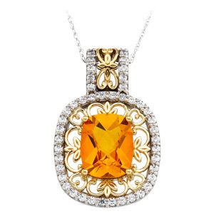 Vintage Style Pendant Mounting for Gemstone