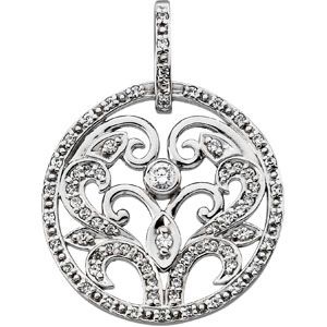 Vintage-Style Circle Pendant  Mounting