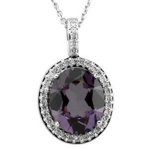 Micro Prong Set Pendant Mounting for Oval Center