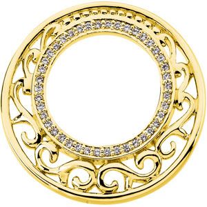 Vintage-Style Circle Pendant Mounting 