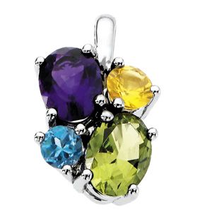 Multiple Stone Color Fashion Pendant Mounting