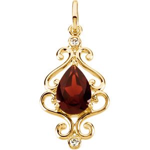 Pendant Mounting for Pear Shape Center