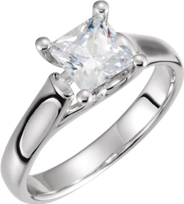 Woven Solitaire Engagement Ring Mounting