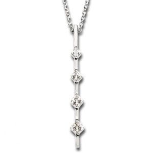 Journey 4 Stone Graduated Pendant Mounting for Square/Princess Center