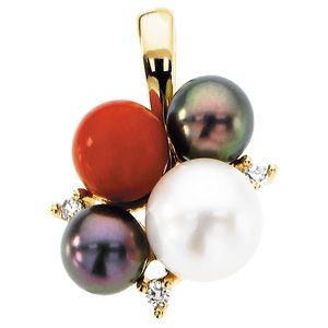 Multiple Pearl Fashion Pendant Mounting
