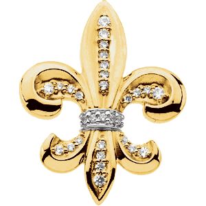 Fleur-de-lis Brooch Mounting
