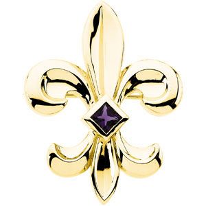 Fleur-de-lis Brooch Mounting 