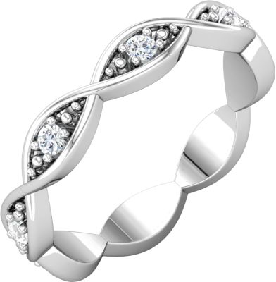 Sculptural-Inspired Eternity Band