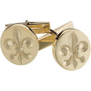Fleur-de-Lis Cuff Links