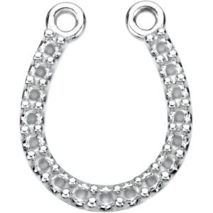 Petite Horseshoe Pendant Trim for Diamonds