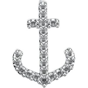 Petite Anchor Pendant Trim for Diamonds