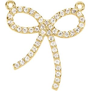 Petite Bow Necklace Center Mounting