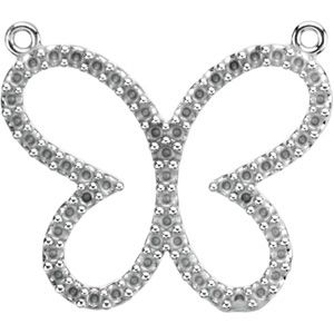 Petite Butterfly Pendant Trim for Diamonds