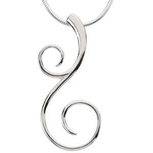 SCROLL PENDANT ON AN 18