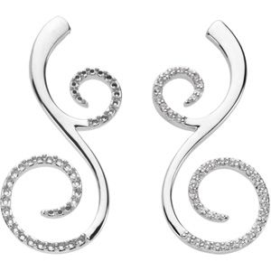 Scroll Pattern Earring Mounting 