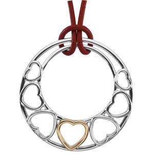 Two Tone Fashion Heart Pendant 