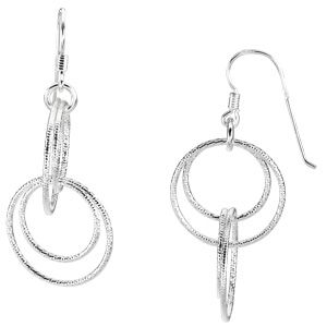 Sterling Silver Circle Earrings