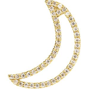 Petite  Half Moon Pendant Mounting 