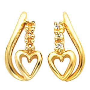Heart Design Earring Mounting