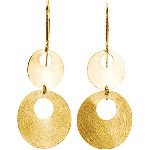 Gold Fashion Dangle Earrings