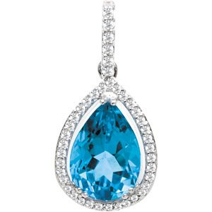 Pendant Mounting for Pear Shape Center