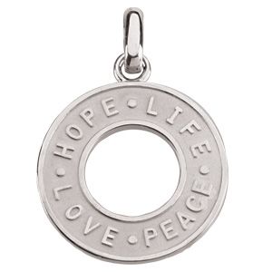 HOPE, LIFE, LOVE, AND PEACE PENDANT