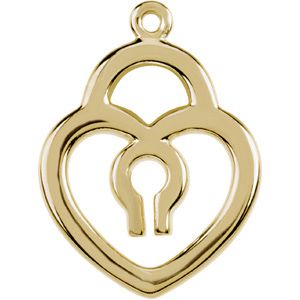 Petite Padlock Dangle