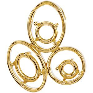 Multi-Shape Stone Pendant Mounting