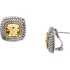 Two Tone Fashion Earrings 