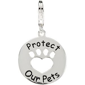 Heart U Back&trade; Protect Paw Charm