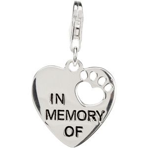 Heart U Back&trade; In Memory Of Paw Charm