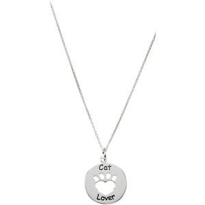 Heart U Back&trade; Cat Lover Paw Pendant with Chain