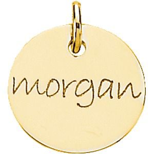 Posh Mommy&trade; Engravable Mini Disc Pendant