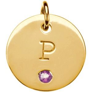 Posh Mommy&reg; Engravable Mini Disc Pendant Mounting